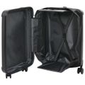 vidaXL Kufor so zámkom Čierna 34 x 23 x 55.5 cm ABS plast