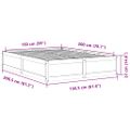 vidaXL Posteľ bez matraca voskový 150x200 cm masívna borovica