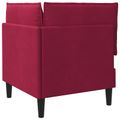 vidaXL Sofa s úložným priestorom Víno červené Zamat