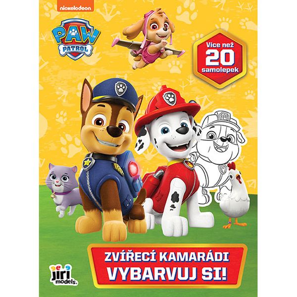 Vyfarbuj si! Paw Patrol/Labková Patrola Zvierací kamaráti