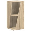 vidaXL Bočná polica 33 x 32 x 70,5 cm Kompozitné drevo Sonoma dub