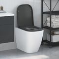 vidaXL WC sedadlo Antracitová 47,5 x 35 x 3,6 cm Duroplast