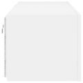 vidaXL TV nástenné skrinky s LED svetlami 2 ks biele 60x35x31 cm