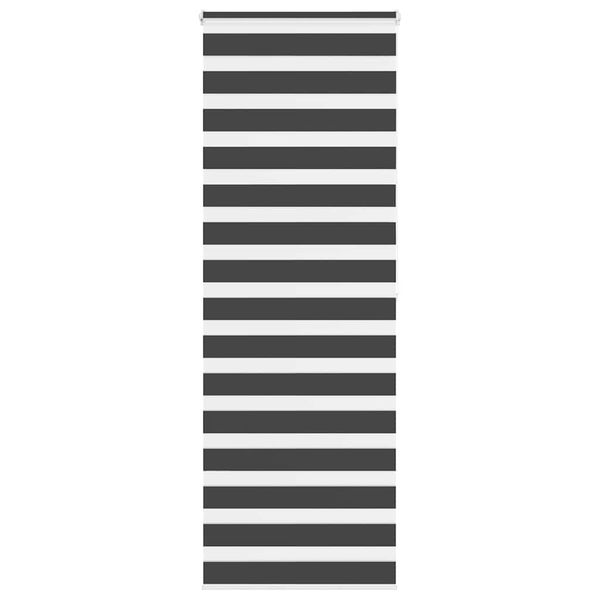 vidaXL Zebra roleta čierna 85x200 cm šírka látky 80,9 cm polyester