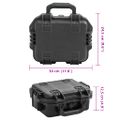 vidaXL Prenosné letové puzdro čierne 30x24,5x12,5 cm PP