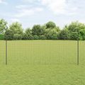 vidaXL Euro oplotenie s pilierom 10 x 1,6 m PVC potiahnutá oceľ Sivá