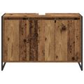 vidaXL Kúpeľňová skriňa Staré drevo 90 x 30 x 60 cm Kompozitné drevo