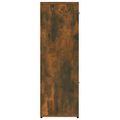 vidaXL Knižnica dymový dub 90x30x90 cm spracované drevo