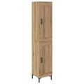 vidaXL Highboard Remeselný dub 34,5 x 34 x 180 cm Kompozitné drevo