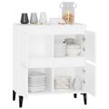 vidaXL Komoda biela 60x35x70 cm spracované drevo