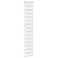 vidaXL Zebra roleta biela 45x230 cm šírka látky 40,9 cm polyester