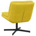 vidaXL Otočné relaxačné kreslo Žltá 63 x 75 x 76 cm Zamat