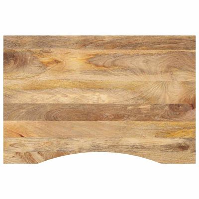 vidaXL Stolová doska so zakrivením 100x60x2,5 cm surový mangový masív