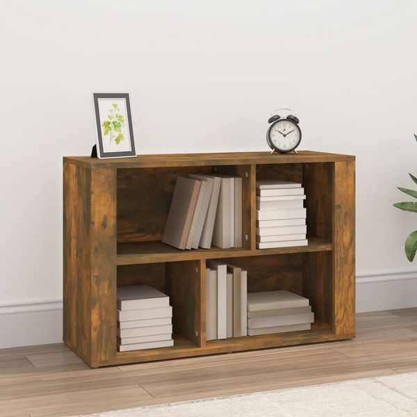 vidaXL Komoda dymový dub 80x30x54 cm spracované drevo