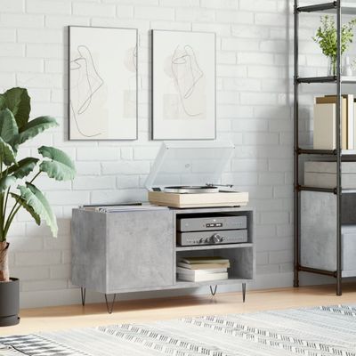 vidaXL Skrinka na platne betónovosivá 85x38x48 cm kompozitné drevo