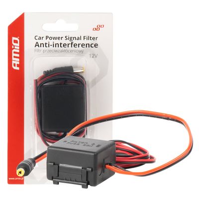 Odrušovací filtr do auta s DC-DC meničem 12/24V-12V AMiO-04101