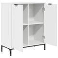 vidaXL Servírovacia skriňa Biela 69,5 x 33 x 82 cm Kompozitné drevo