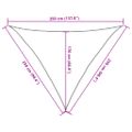 vidaXL Tieniaca plachta 160 g/m² tmavozelená 2,5x2,5x3,5 m HDPE