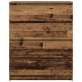 vidaXL Komoda staré drevo 80x35x99 cm kompozitné drevo