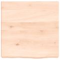 vidaXL Kúpeľňová doska 40x40x(2-4) cm neošetrený masív