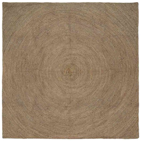 vidaXL Kusové koberce Sivá 300 x 300 cm Juta