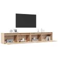 vidaXL Nástenné skrinky 2 ks 100x30x35 cm masívna borovica