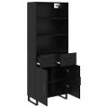 vidaXL Highboard 2 ks Čierny dub 69,5 x 34 x 180 cm