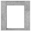 vidaXL Rám krbu Betónovo sivá 100 x 20 x 100 cm Kompozitné drevo