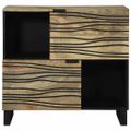 vidaXL Servírovacia skriňa Hnedá 80 x 33 x 75 cm mangový masív