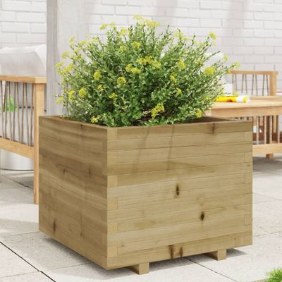 vidaXL Záhradný kvetináč 60x60x49,5 cm impregnovaná borovica