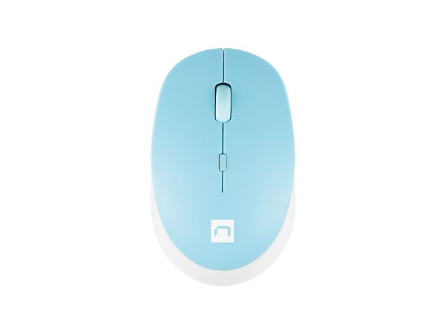 Natec optická myš HARRIER 2/1600 DPI/Kancelárska/Optická/1 600 DPI/Bezdrôtová Bluetooth/Svetlo modrá
