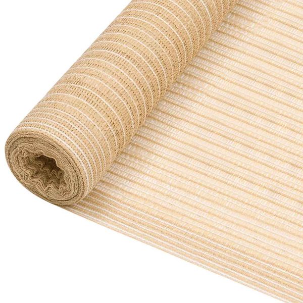 vidaXL Tieniaca sieť béžová 1x10 m HDPE 195 g/m²