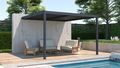 Bioklimatická pergola G21 Trenton 4x4 m, antracitová hliníková
