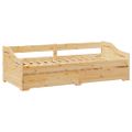 vidaXL Denná posteľ s výsuvným lôžkom bez matraca IRUN 90x200 cm