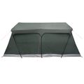 vidaXL Rodinný stan 487 x 340 x 216 cm Armádna zelená Polyester a oceľ