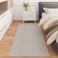 vidaXL Koberec do interiéru LUGO Krémová 200 x 80 cm Polyester