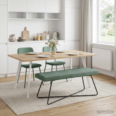 vidaXL lavička Morská zelená 110 x 40 x 45 cm Zamat