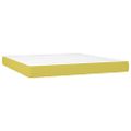 vidaXL Boxspring posteľ s matracom zelená 160x200 cm látka