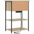 vidaXL Nočný stolík Sonoma dub 55 x 31 x 76 cm Kompozitné drevo