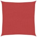 vidaXL Tieniaca plachta 160 g/m² červená 3x3 m HDPE
