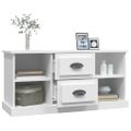 vidaXL TV skrinka biela 99,5x35,5x48 cm spracované drevo