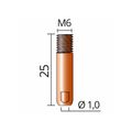 TRAFIMET Kontaktná špička na hliník M6/25 Priemer drôtu Ø 1,0mm