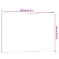 vidaXL Nástenná magnetická tabuľa biela 80x60 cm tvrdené sklo