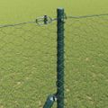 vidaXL Hexagonálny plotový základ 50 x 1,5 m PVC potiahnutá oceľ Sivá