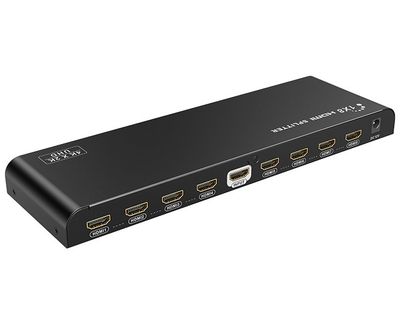 XtendLan HDMI distribucní rozbocovac, 1 vstup / 8 výstupy, 4k@60Hz Rozbocovac, HDMI, 1 vstup, 8 výstupu, podpora 4k@60Hz