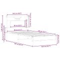 vidaXL Posteľný rám bez matraca hnedý dub 80x200 cm kompozitné drevo