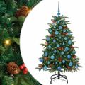 vidaXL Umelý vianočný stromček Zelená 150 cm PVC, kov a plast