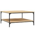 vidaXL Konferenčný stolík dub sonoma 80x80x40 cm kompozitné drevo