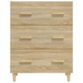 vidaXL Komoda dub sonoma 70x34x90 cm spracované drevo