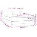 vidaXL Posteľný rám boxspring s matracom sivohned 140x200 cm látka